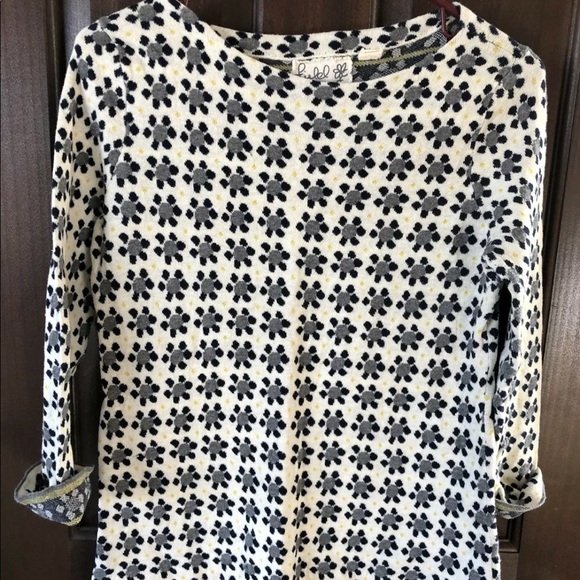 Anthropologie Field Flower Geo Bloom sweater M retro vintage pullover knit top - Picture 6 of 8